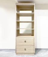 Teak Off White Washed Display cabinet / Bookcase - Zufolo Designs