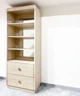 Teak Off White Washed Display cabinet / Bookcase - Zufolo Designs