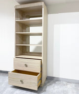 Teak Off White Washed Display cabinet / Bookcase - Zufolo Designs
