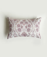 Pink mughal floral cushion cover - Zufolo Designs