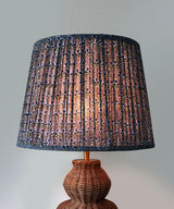 Noir Bloom Pleated Print Lampshade