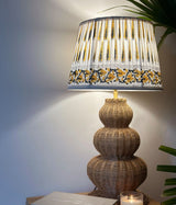 Cane Curve Block Print Lamp
