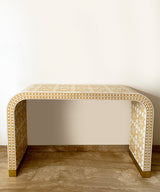 Saffron Vegan Inlay Console Table