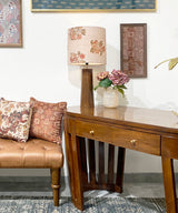 Teak Oval Royal Desk / Study Table - Zufolo Designs