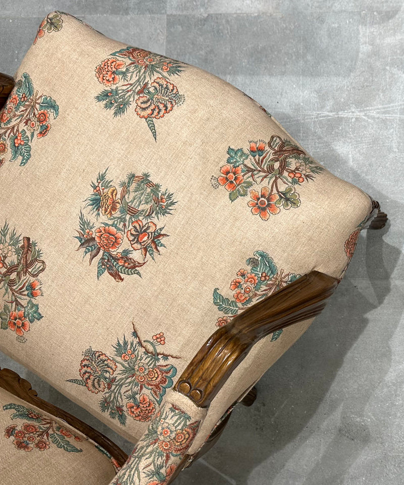 Teak Hand Carved Vintage Fiza Chair