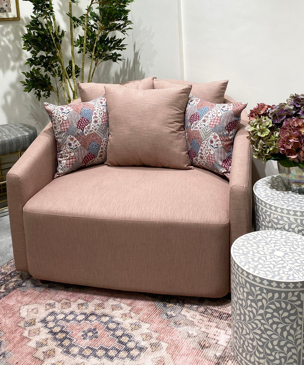 Rose Pink Accent chair Single Seat Couch