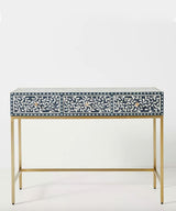 Floral Vegan Inlay  Console - Zufolo Designs