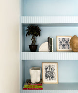 Blues Embroidered Ikat Wall Art - Zufolo Designs