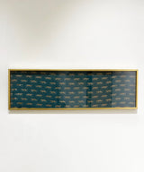 Emerald Green Walking Leopard Wall Art - Zufolo Designs