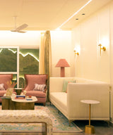 Blush Velvet Floor Lamp - Zufolo Designs