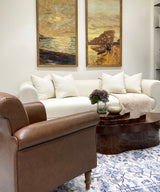 English Lounge Faux Leather Chair - Zufolo Designs