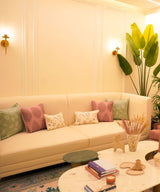 Flora embroidered Cushion cover - Zufolo Designs