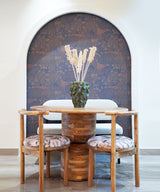 Brick wood, four seater dining table - Zufolo Designs