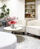 Dull Gold Marble Coffee Table - Zufolo Designs