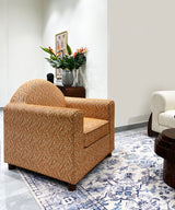 Tangerine Embroidered Club Accent Chair - Zufolo Designs