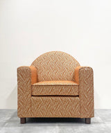 Tangerine Embroidered Club Accent Chair - Zufolo Designs
