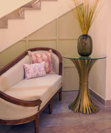 Pour Gold Round Console Table - Zufolo Designs