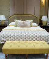 Canary Embroidered Bench - Zufolo Designs