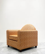 Tangerine Embroidered Club Accent Chair - Zufolo Designs