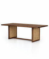 Shilp Cane Acacia Wood Dining Table