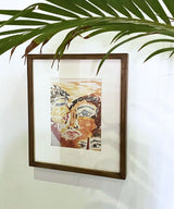 Brush Stroke Face Wall Art Edition 1