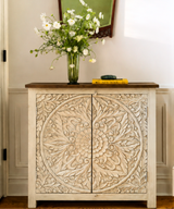 Due Carved Side Board / Console