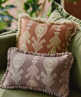 Blush Earth Ikat Cushion Cover Combo - Set of two