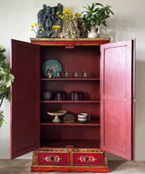 Zen Hand Painted Armoire  / Cabinet - Zufolo Designs