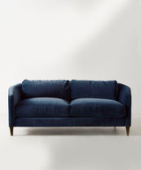 Plush Midnight Blue Three Seater Sofa - Zufolo Designs