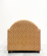 Tangerine Embroidered Club Accent Chair - Zufolo Designs