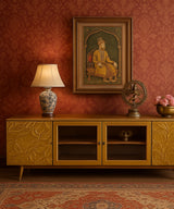 Gold Textured Midia Unit - Zufolo Designs