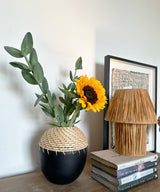 Ole coal Terracotta Cane Vase - Zufolo Designs