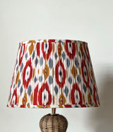 Crimson Amber Ikat Lampshade