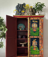 Zen Hand Painted Armoire  / Cabinet - Zufolo Designs