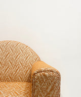 Tangerine Embroidered Club Accent Chair - Zufolo Designs