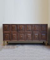Cacao Carved console - Zufolo Designs