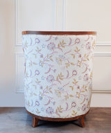 Blush Embroidered Accent Wing Chair - Zufolo Designs