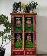 Zen Hand Painted Armoire  / Cabinet - Zufolo Designs