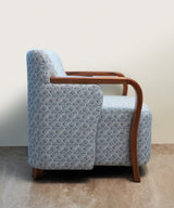 Linen Print Accent Chair - Zufolo Designs