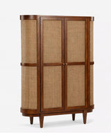 Shilp Teak Cane Cabinet