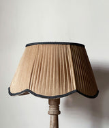 Mocha Scallop Pleated Lampshade