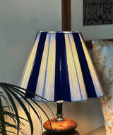 Striped Blue & White Lamp Shade - Zufolo Designs