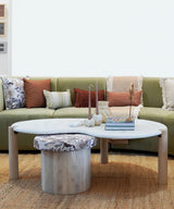 Long stripe olive cushion cover - Zufolo Designs