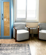 Linen Print Accent Chair - Zufolo Designs