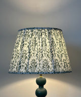 Green Pleated Ikat Shade - Zufolo Designs