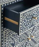 Floral Vegan Inlay Console / Side Board - Zufolo Designs