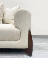 Azro Linen Off White Sofa - Zufolo Designs