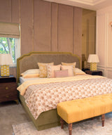 Olive Persian Print Bed - Zufolo Designs