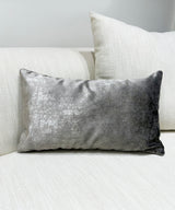 Steel Shimmer Velvet Long Cushion Cover - Zufolo Designs