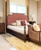 Maroon motif cushion cover - Zufolo Designs